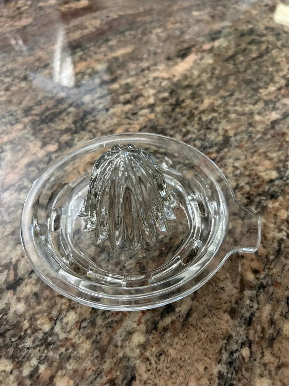 Clear Glass Citrus Juicer Reamer